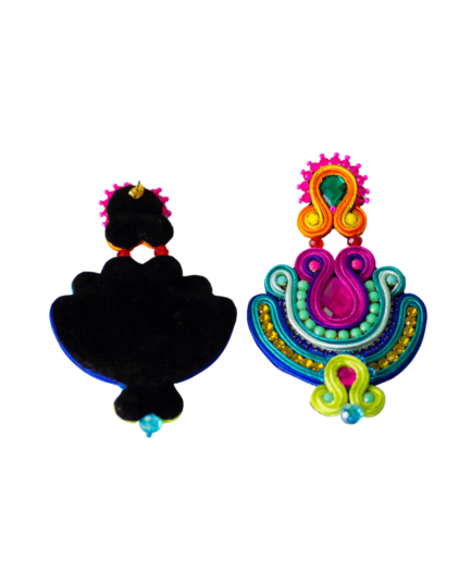Soutache Ohrringe Andes Multicolor1 bei Bizar