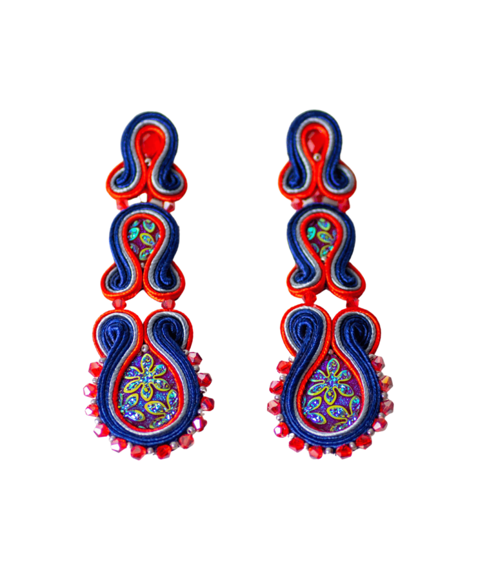 Soutache Ohrringe Maritim bei Bizar