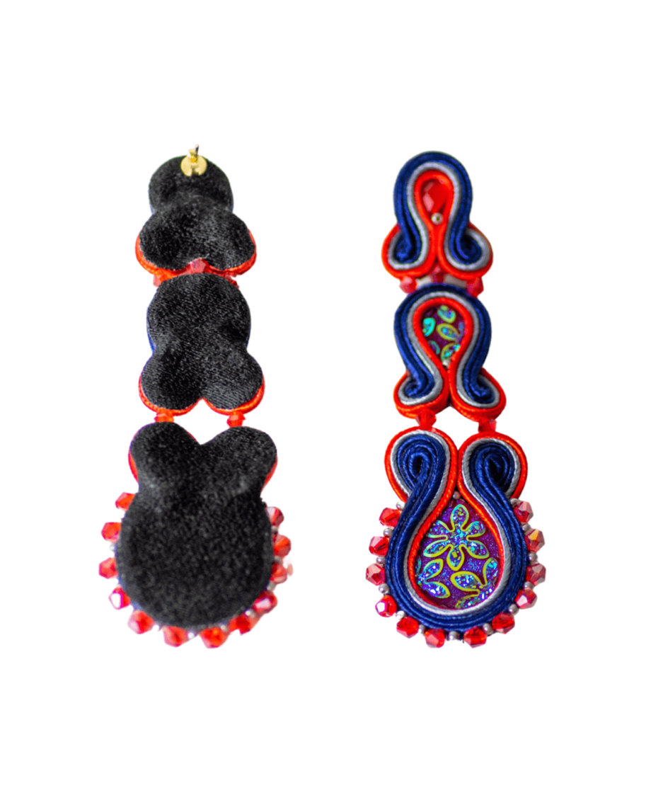 Soutache Ohrringe Maritim1 bei Bizar