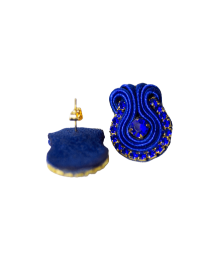 Soutache Ohrringe - deepBlue1 bei Bizar